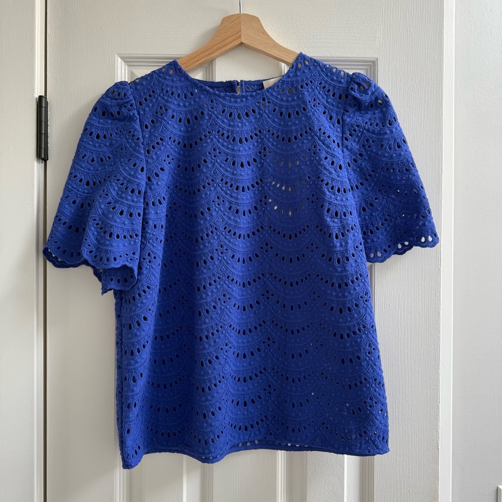 Sezane Lisa Blouse in Electric Blue Size 36 (US 4) NWT